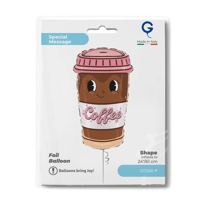 24" Folienballon Shape Kaffeebecher | 61 cm