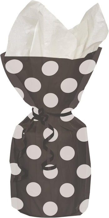 Geschenktüte 12x28cm/20St. Dots Schwarz