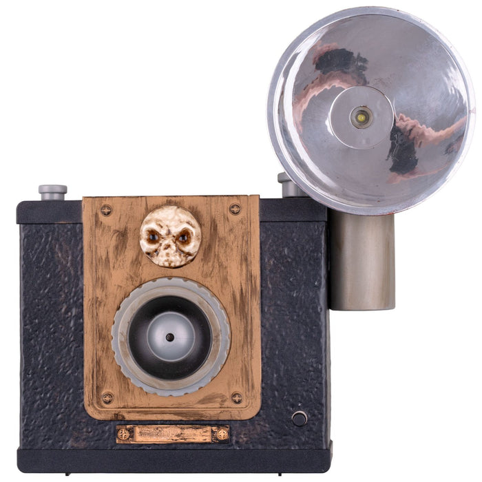 Gruselige Kamera mit Blitz - Animiert | 24 cm - Halloween Dekoration