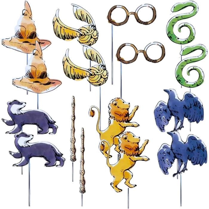 Harry Potter Requisiten für die Fotobox "Photo Booth Props" 8 Stck.