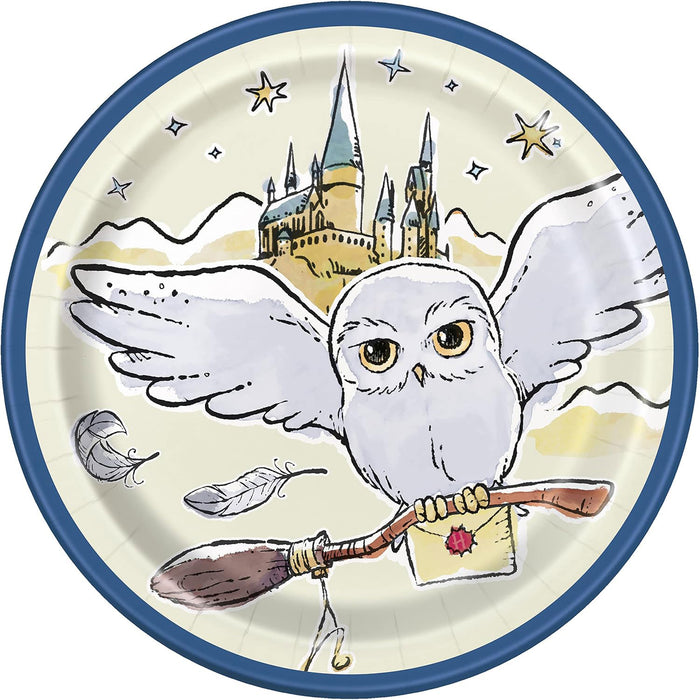 Pappteller "Harry Potter - Hedwig" | Ø18 cm / 8 Stk.