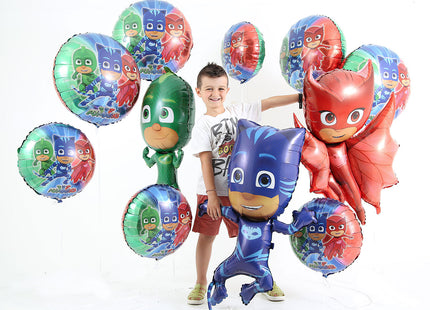 38" Folienballon Lose - Pyjamahelden Cat Boy Blau II  (Non-Metallic) | HF2