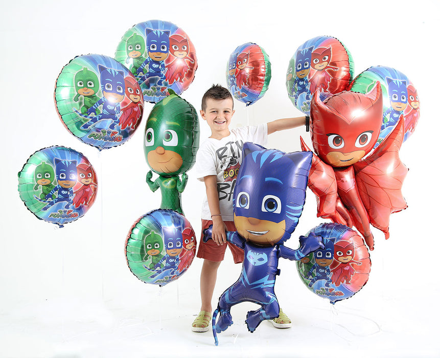38" Folienballon Lose - Pyjamahelden Cat Boy Blau II  (Non-Metallic) | HF2