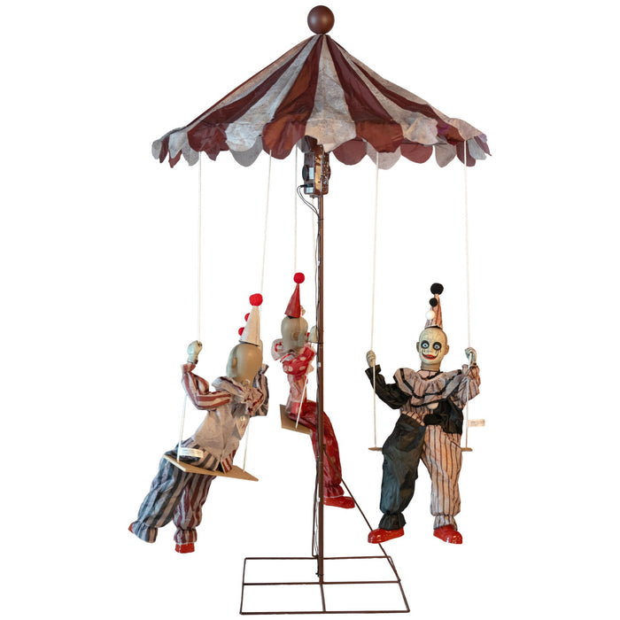 Karussell mit 3 Clowns - Animiert |  220 cm - Halloween Dekoration