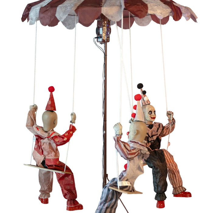 Karussell mit 3 Clowns - Animiert |  220 cm - Halloween Dekoration
