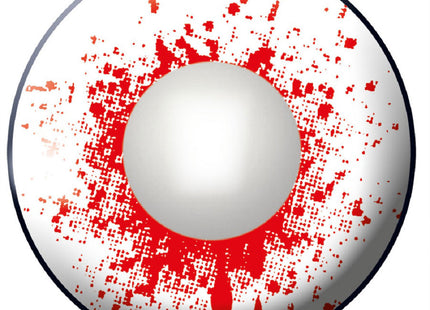 One Week Kontaktlinsen Motivlinsen "Blut Spritzer Rot" w67 | ohne Sehstärke - Wochenlinse