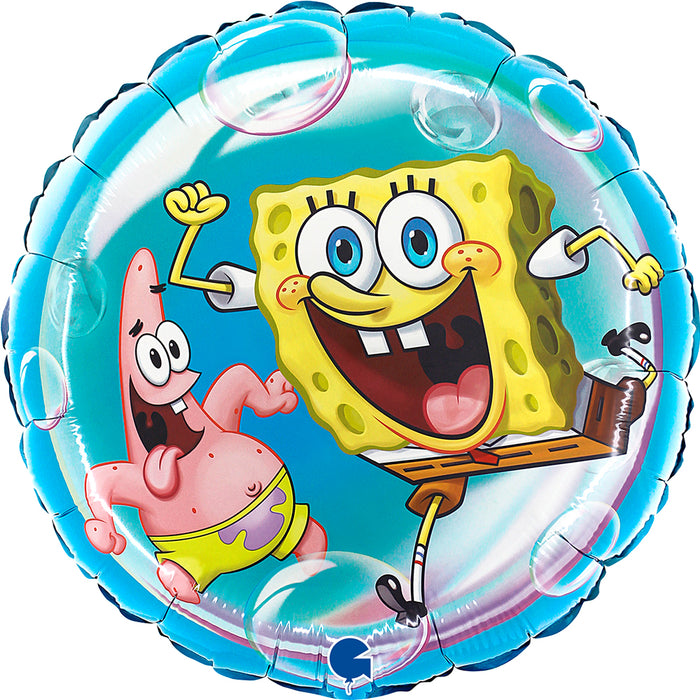 18" Folienballon Lose - SpongeBob Blau | HF18