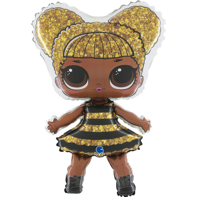 Folienballon Lose - LOL Surprise Queen Bee Gold 93cm II# - HF2