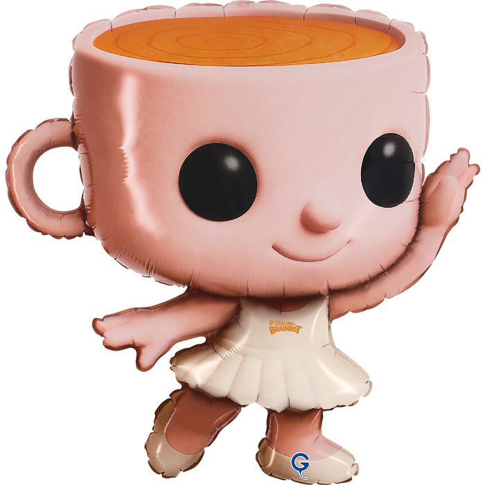 24" Folienballon Lose "Ballerina Cappuccina" 54x56 cm HF2