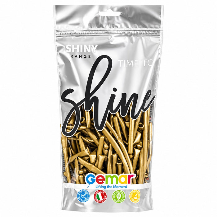 Modelling Ballons 5 cm Shiny Gold #088 | 50 Stück