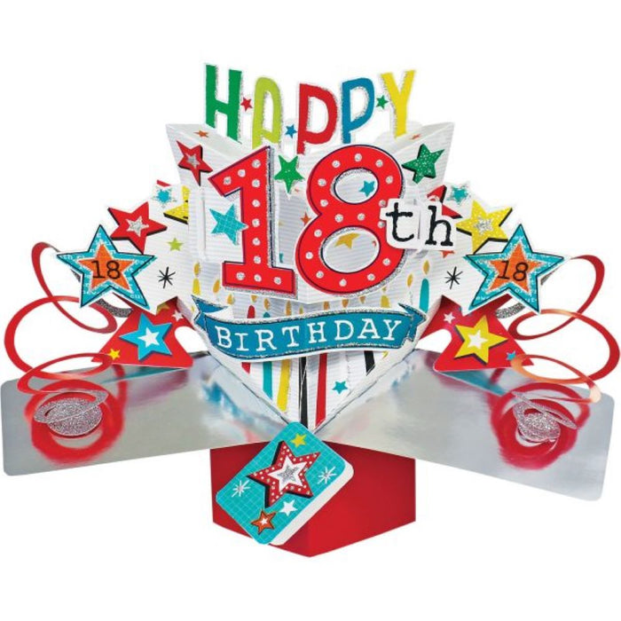 Grußkarte PopUp "Happy 18th Birthday"