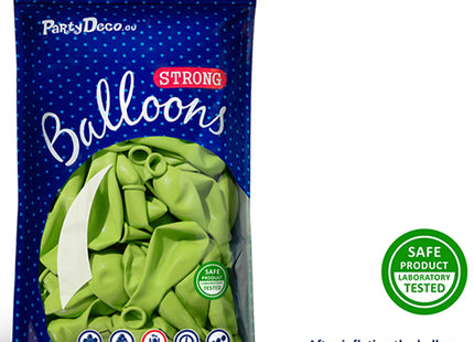 Latexballon Ø30cm "Uni Pastell" | 50 Stk. Lime Green