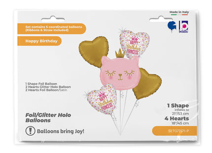 ABC SET Katze Prinzessin | 1 Shape, 4 Herzen