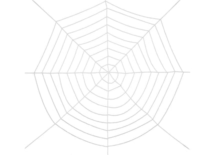 XL Spinnennetz Ø 3,0 m - Halloween Dekoration | Weiß