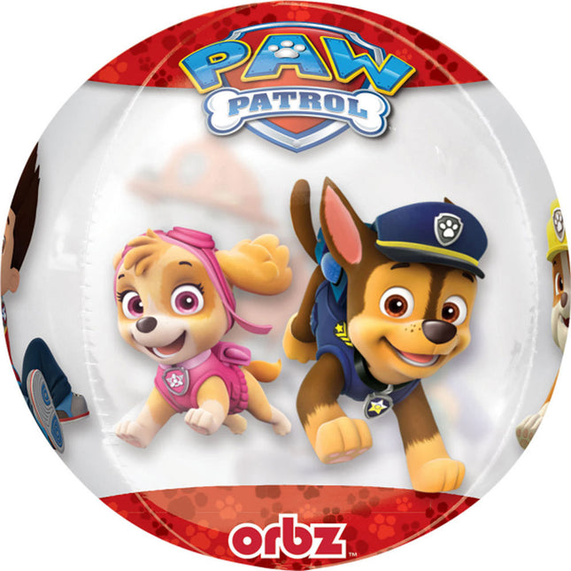 Amscan "Paw Patrol" Orbz Folienballon 38 x 40 cm - 3459301 | Kinder Geburtstag Partydekoration