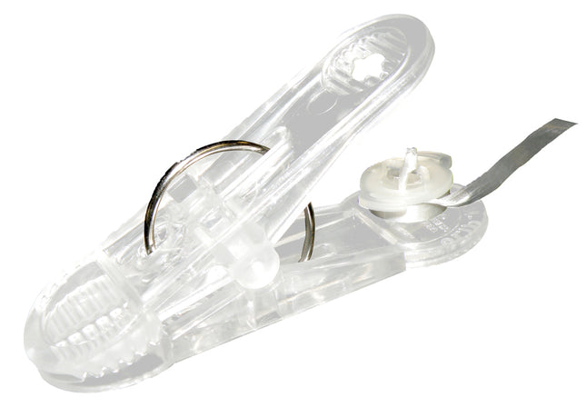 Clip-N-Spool - Clip Klammer mit Halteband 30g für Folienballons