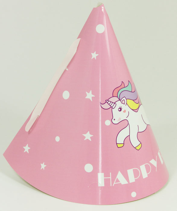 Einhorn Geburtstags Artikel - Partyhüte (10er Set)