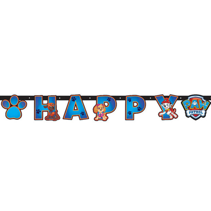 Amscan "Paw Patrol" Girlande Happy Birthday 179,8 x 13,7 cm - 9903823 | Hunde Motiv Kinder Geburtstag