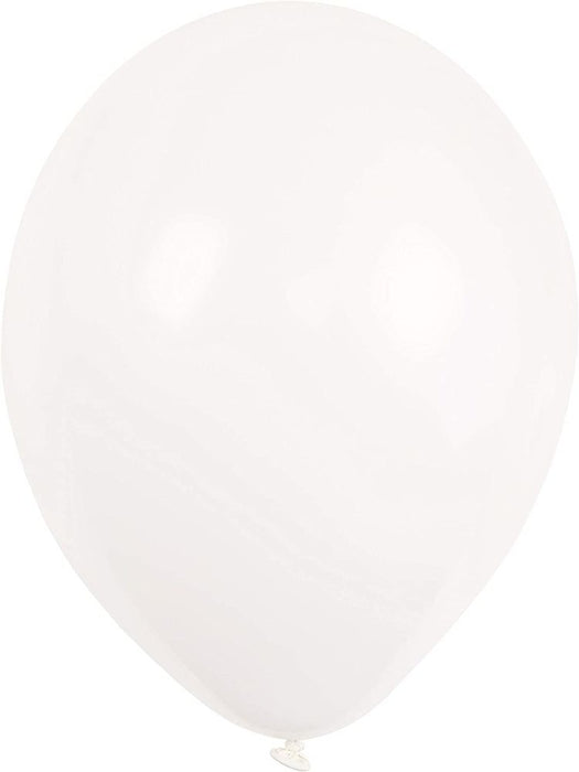 10 Stück Latexballons Luftballons 27,5 cm Einfarbig Uni - Kristall Transparent