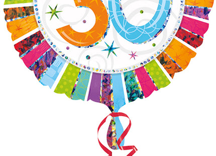 "30" Radiant Folienballon - Bunt ABC18