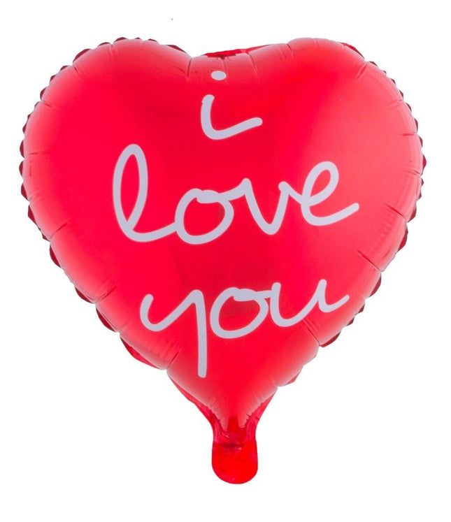 Herz Folienballon "I love you" - Rot 52 x 46 cm ABC18