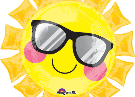 "Fun in the Sun" Runder Folienballon SuperShape Sonne - 68 cm