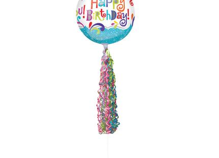 Ballondekoration Twirlz Anhänger Medium 15 x 86 cm - Rosa
