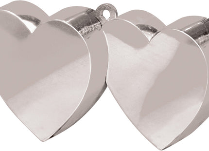 Ballongewicht "Herzen" 170g - Silber
