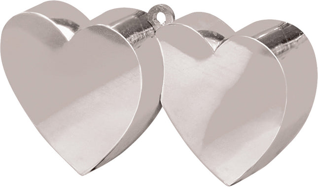 Ballongewicht "Herzen" 170g - Silber