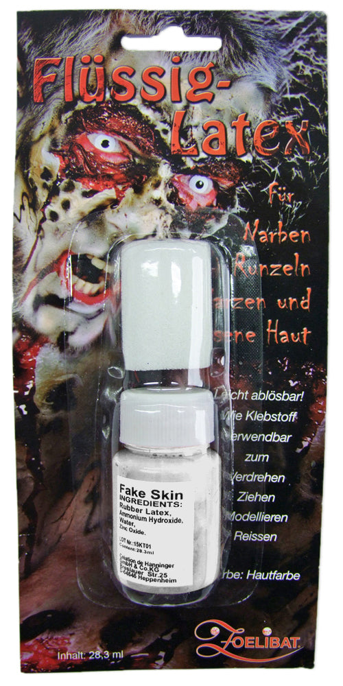 Flüssig Latex Kunsthaut für Narben Warzen und Hautfetzen 28,3 ml - Weiß
