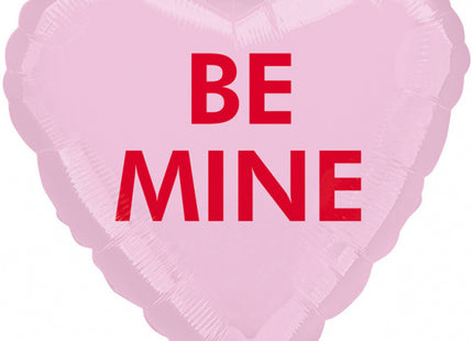 "Be Mine" Herz Folienballon Valentinstag Hochzeit Geschenk - Rosa 43 cm ABC18