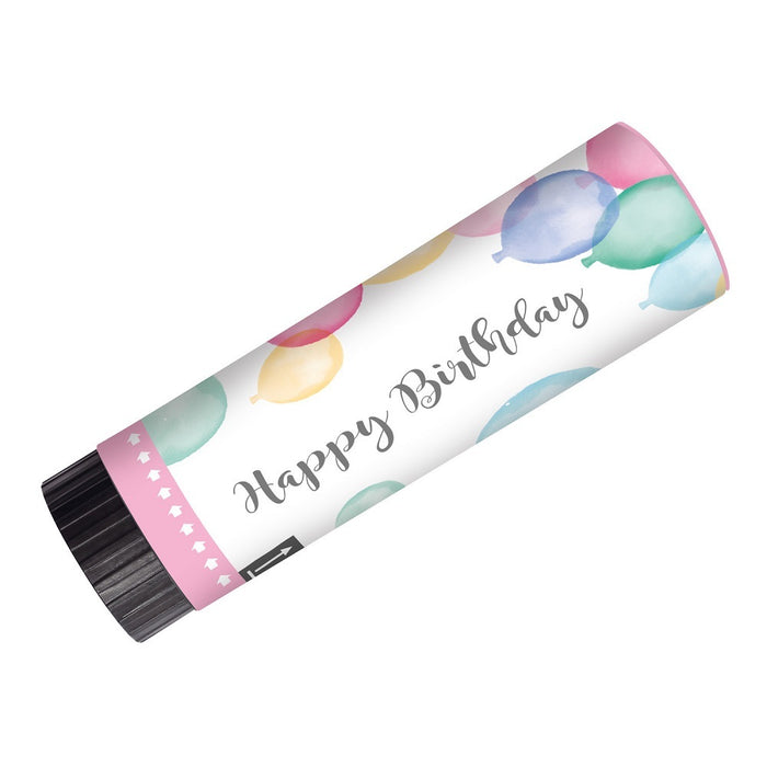 "Happy Birthday Pastell" Konfetti Kanone | 2 Stk.