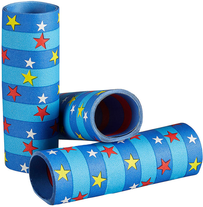 Luftschlangen "Raketen Blau" | 4m / 3 Rollen